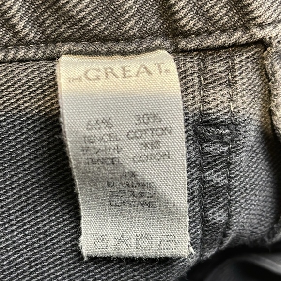 The GREAT. The Skinny Armies Corduroy Pants Washed Black Size 27 - Picture 10 of 11